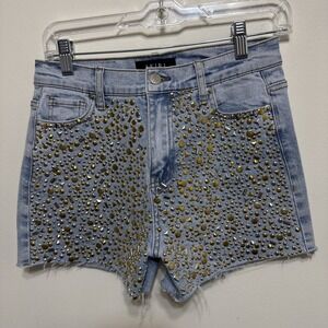AKIRA Studded Jean Shorts Women's Medium EUC